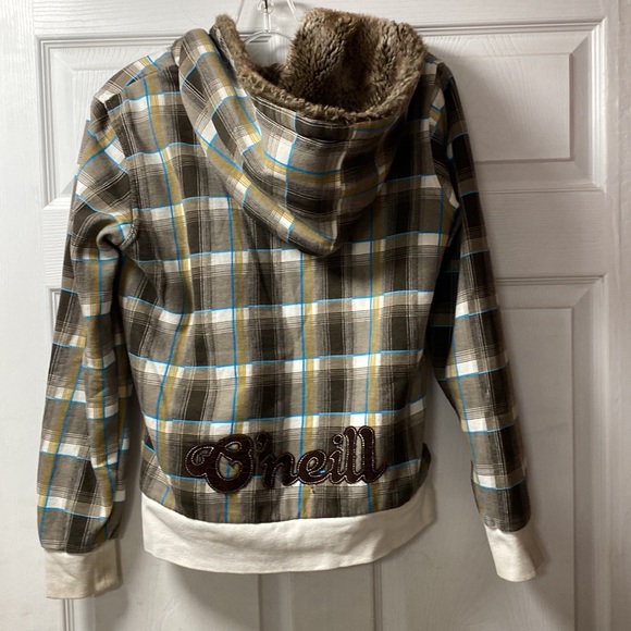 Youth O’Neill Fur Lined Zip Up HoodedJacket, Large - Picture 3 of 10